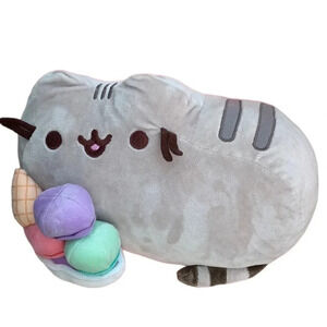 GUND PUSHEEN with Ice Cream Sundae 10" Plush Stuffed Toy